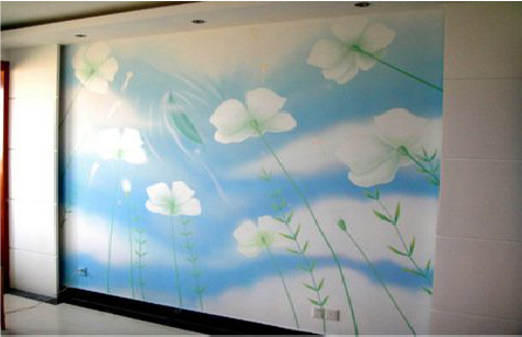 巢湖画墙绘怎么画好白云的蓬松感？