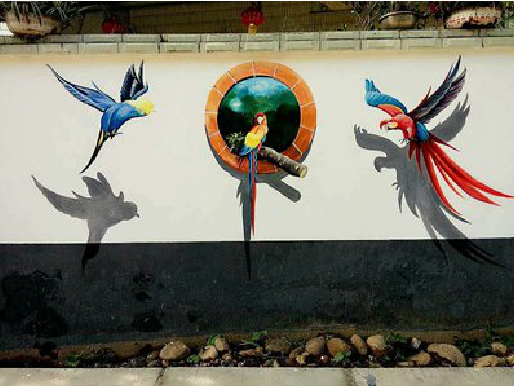 巢湖视觉错位-3D墙绘设计