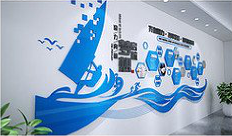 巢湖海浪主题文化墙如何设计？