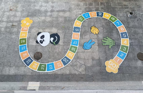 巢湖地面游戏彩绘