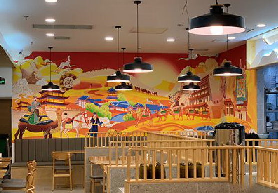 巢湖商业空间彩绘介绍。