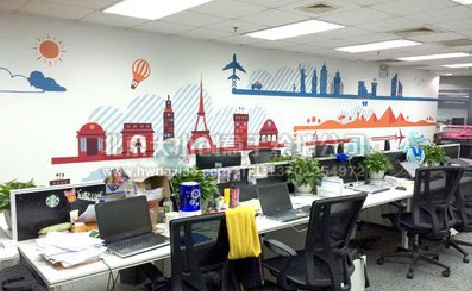 巢湖教你设计办公室墙绘的方法。