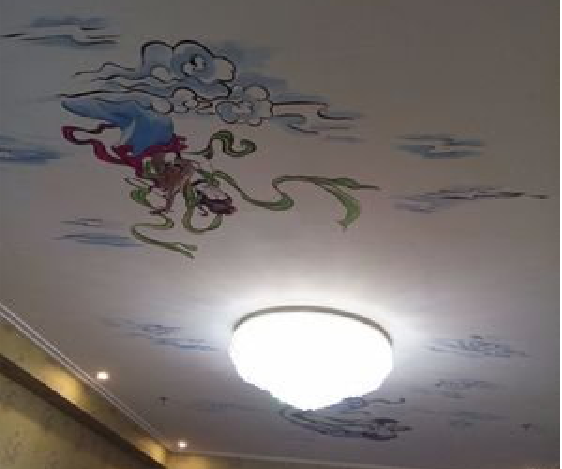 巢湖如何快速绘制天花板上的手绘墙？